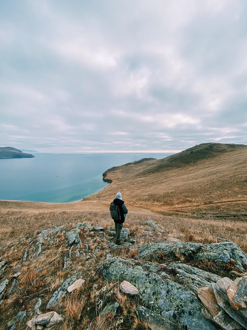 Traveler with backpack